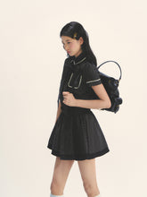 Bow Tie Plaid Dress - CHINASQUAD