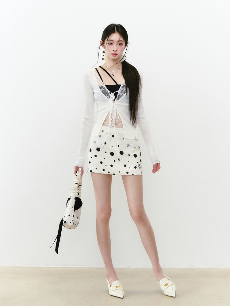 Lace Spliced Sun Protection Knitted Cardigan - CHINASQUAD