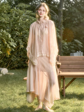 Lace Round Neck Trimmed Shirt - CHINASQUAD