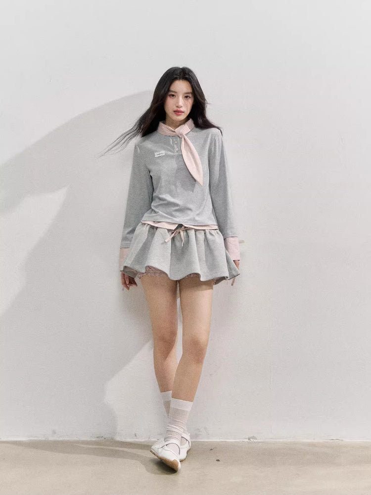 Preppy Style Bow Tie Hoodie - CHINASQUAD