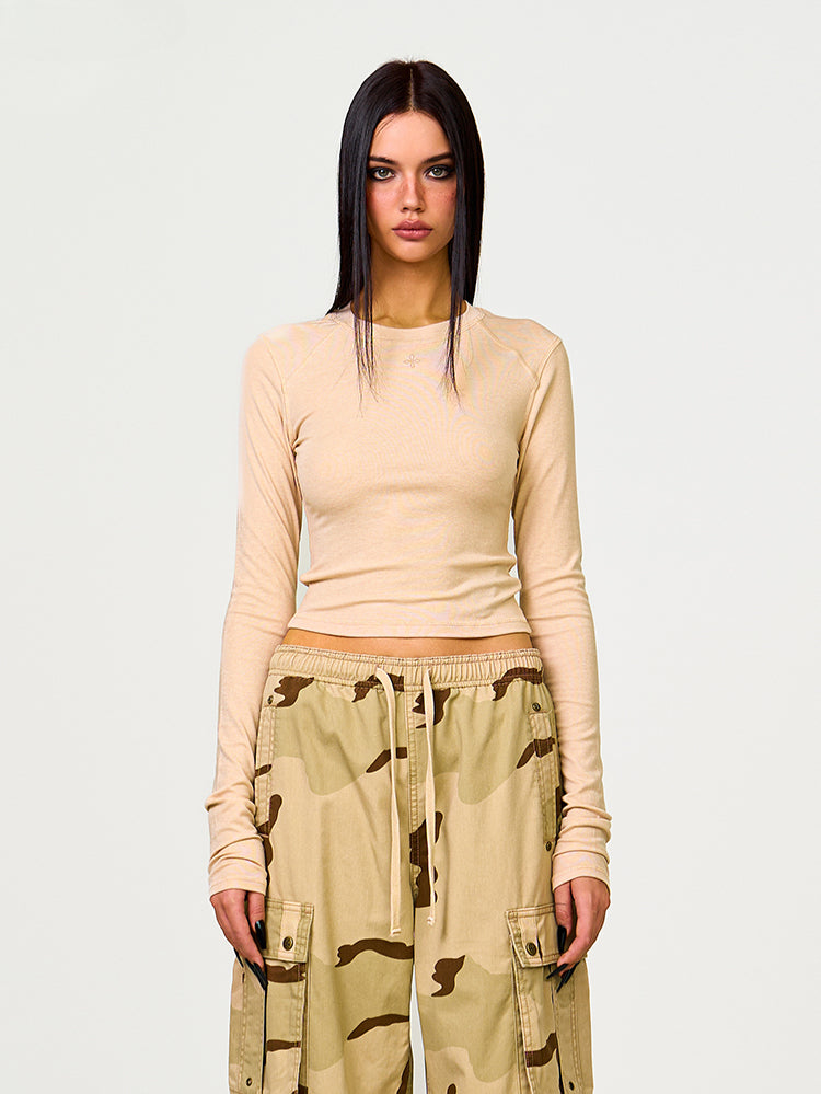 Slim-Fit Long Sleeve Sweatshirt - CHINASQUAD