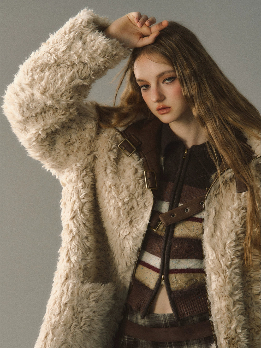 Brown Reversible Suede Jacket - CHINASQUAD
