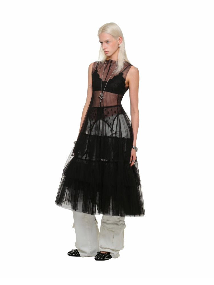 Polka Dot Lace Garter Belt - CHINASQUAD