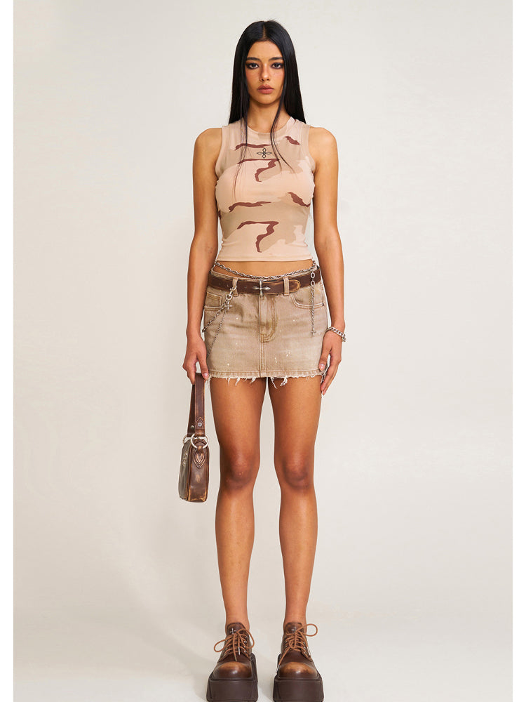 Rage Wild Diamond Denim Skirt Wild Diamond - CHINASQUAD