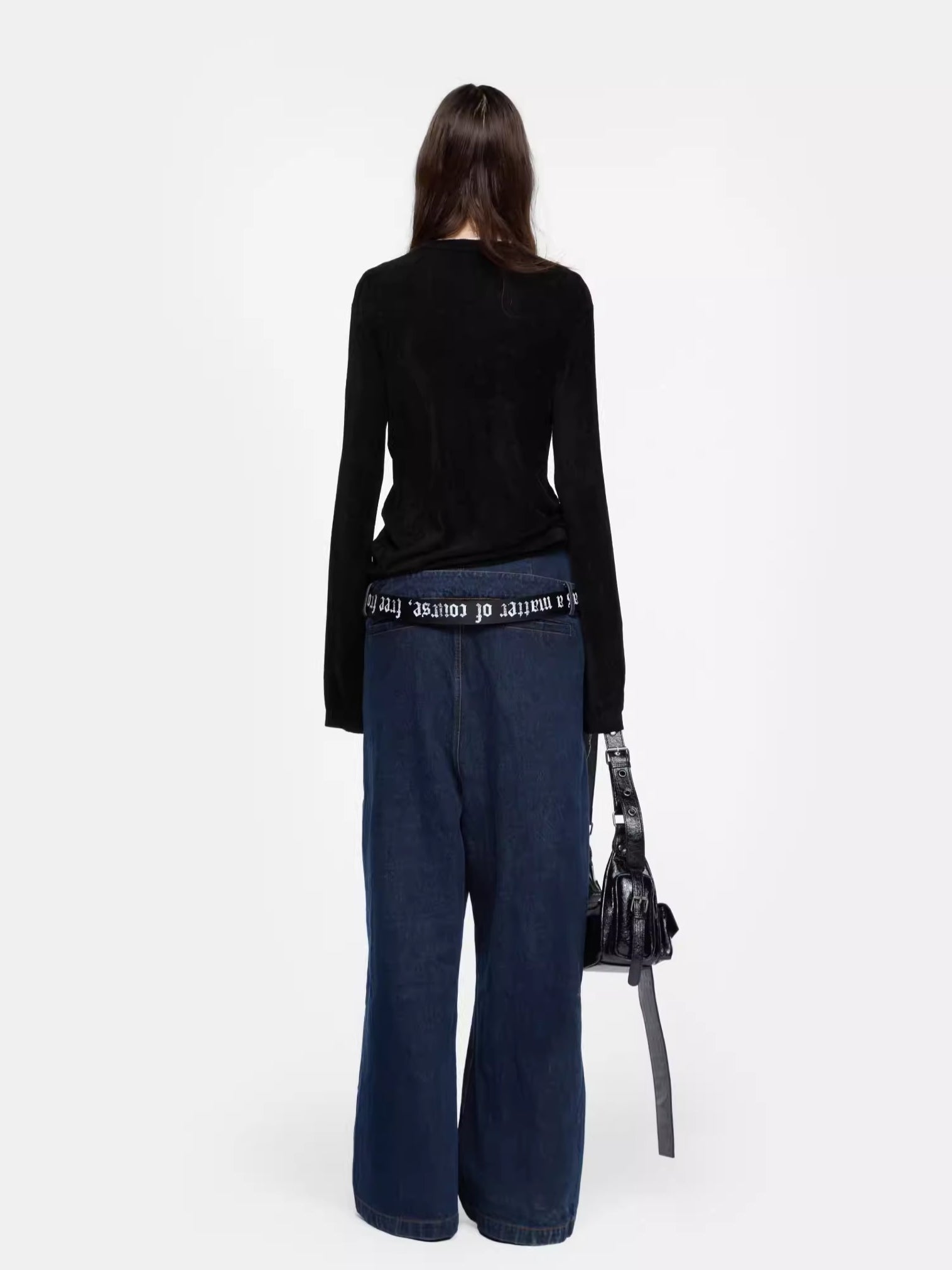 Graphic Knit Long-Sleeve Crewneck