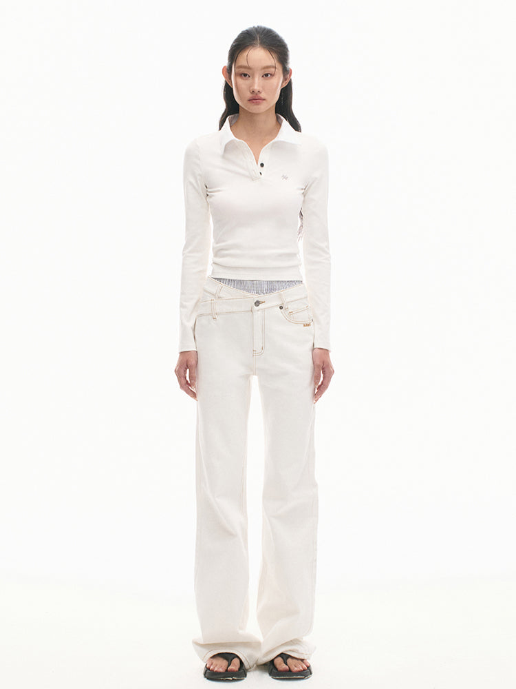 Vintage Slim Fit Black & White Striped T-shirt - CHINASQUAD