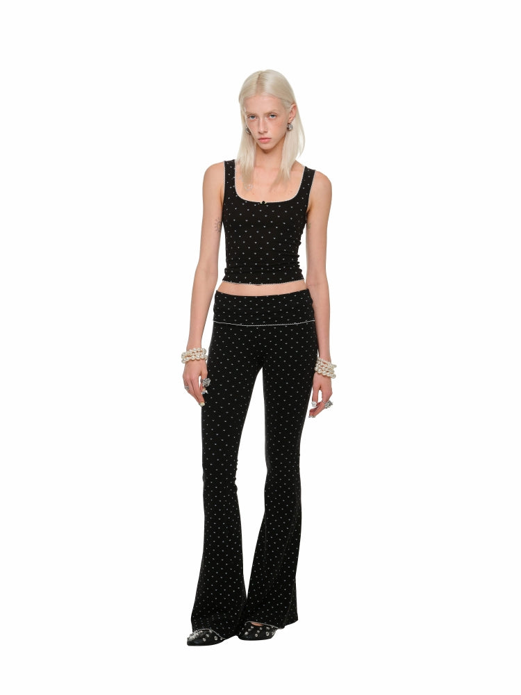 Cat Paw Lace Back Top & Skirt Set