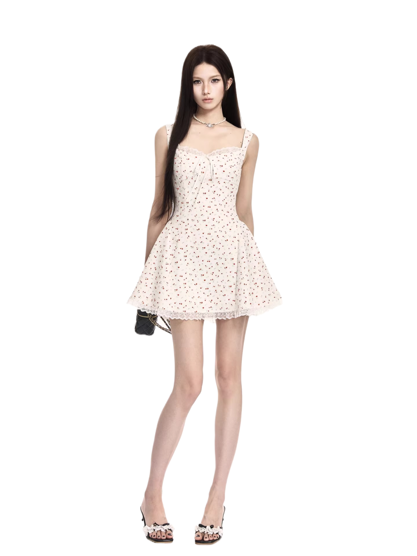 Daylight Rose Floral Cinched Mini Dress