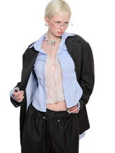 Oversized Gray Blazer Jacket - CHINASQUAD