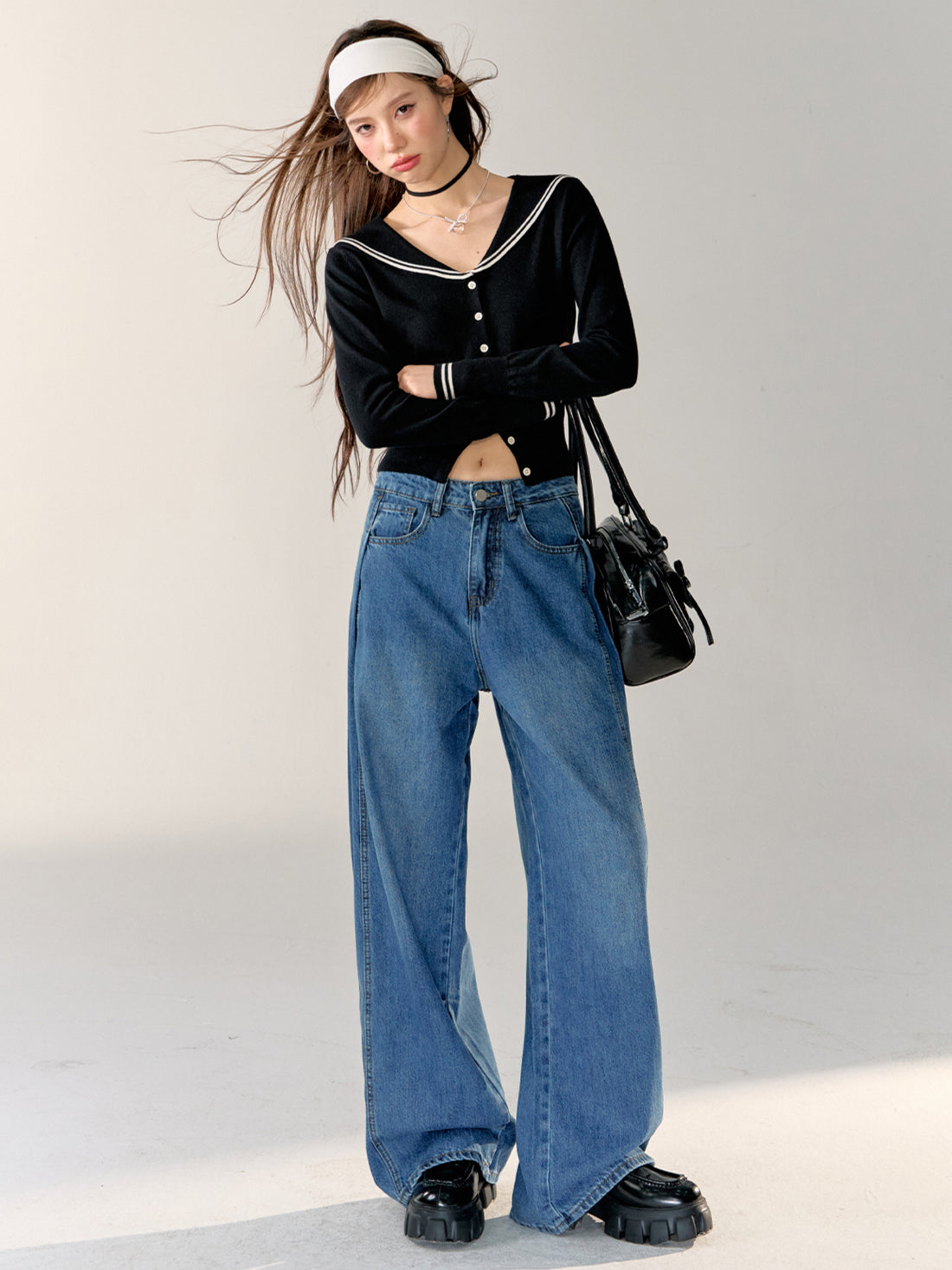 Vintage Wash Straight-Leg Pants - CHINASQUAD