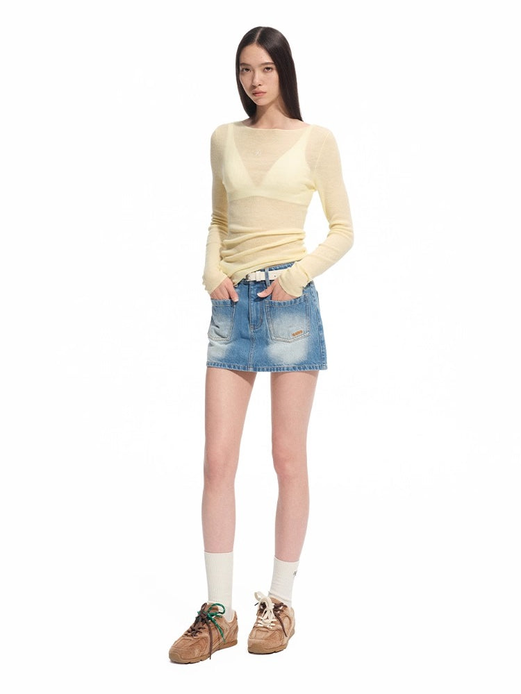 "Djembe Series" Meghan High-Neck Long-Sleeve Knit Sweater - CHINASQUAD