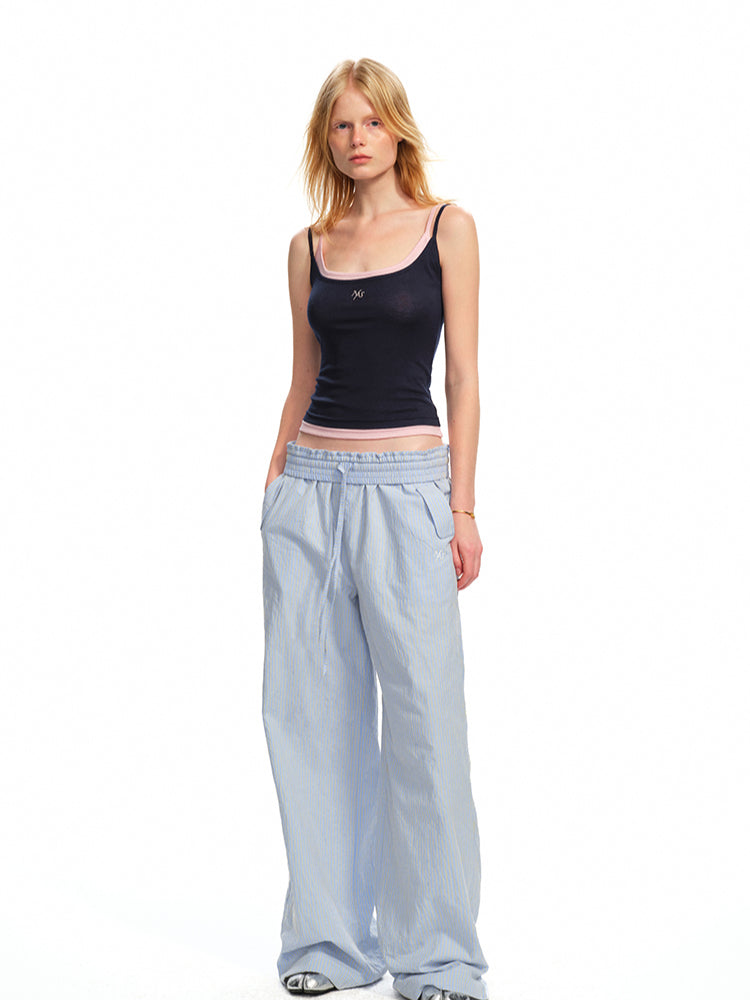 Fake Two-Piece Color-Block Splicing Vest - CHINASQUAD
