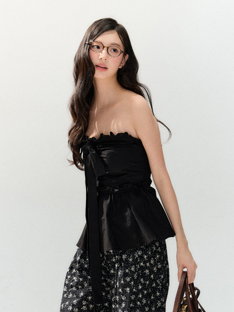 Black Relaxed Straight Leg Pants - CHINASQUAD