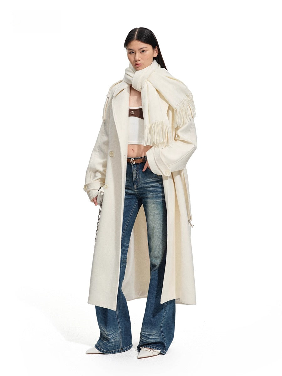 Arctic Muse Wool-Blend Coat