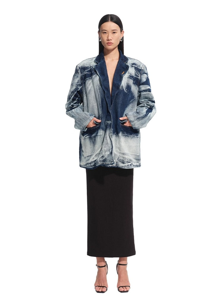 "Feria Series" Volcano Denim Blazer - CHINASQUAD