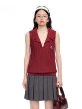 Striped Knit Sleeveless Top - CHINASQUAD