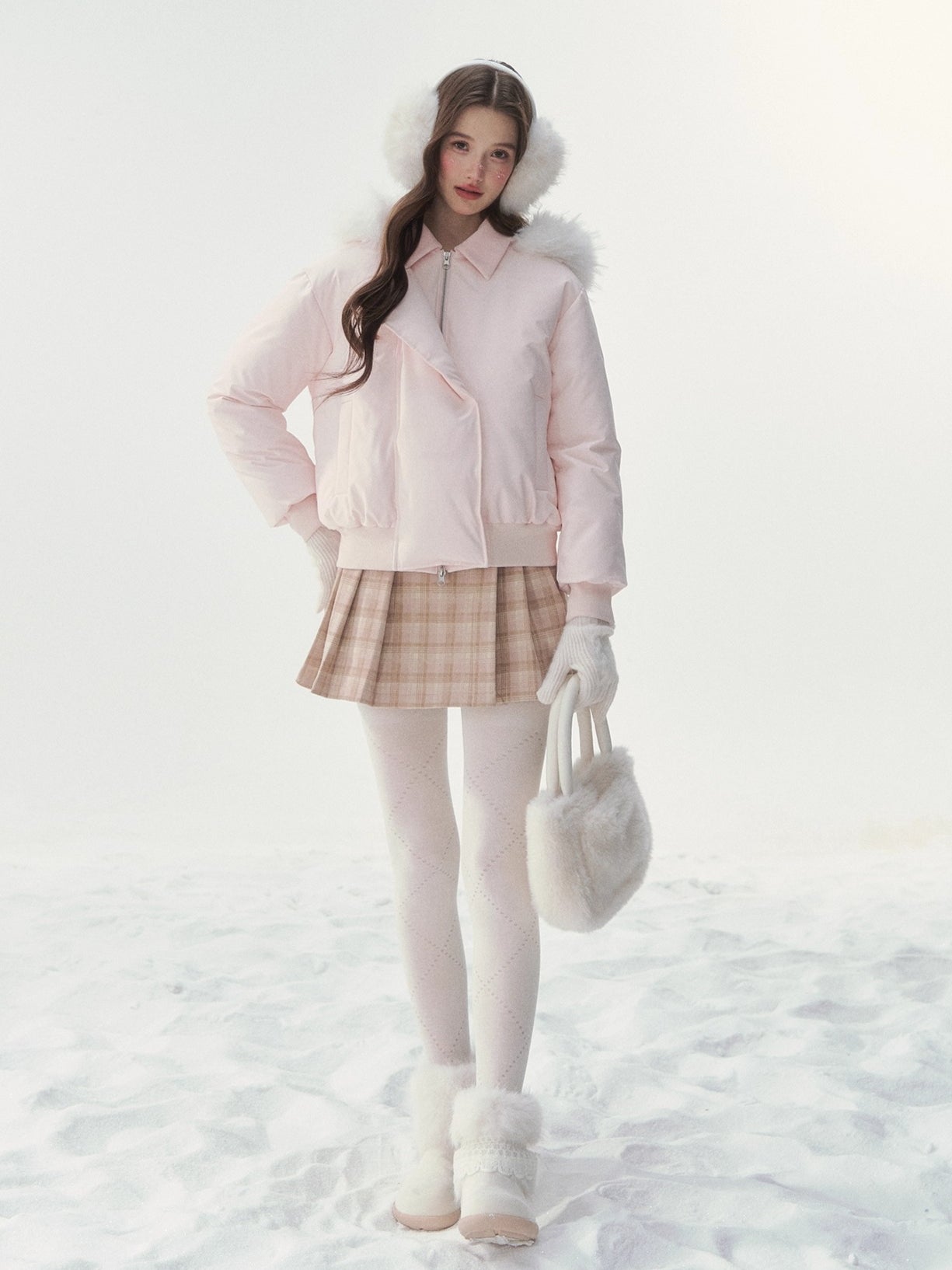 Faux-Fur Collar Down Jacket