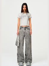 Rock Slim-Fit Elastic Print T-shirt - CHINASQUAD