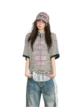 Floral Print Round Neck Short-Sleeve T-shirt  - CHINASQUAD