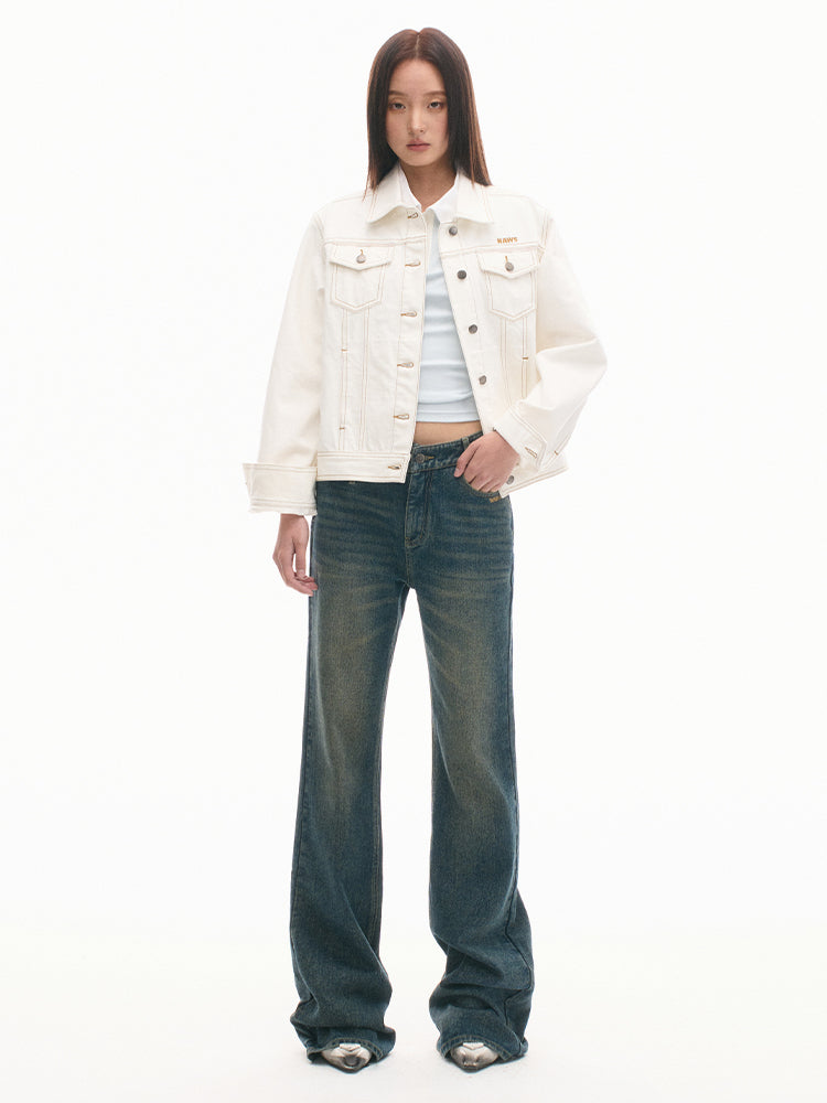 Relaxed-Fit Vintage Denim Shirt - CHINASQUAD