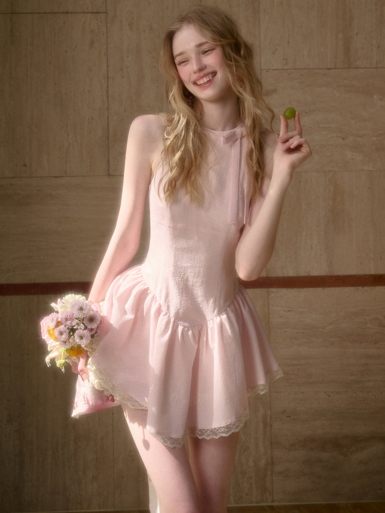 Summer Cool Soft Mist Pink Dress - CHINASQUAD