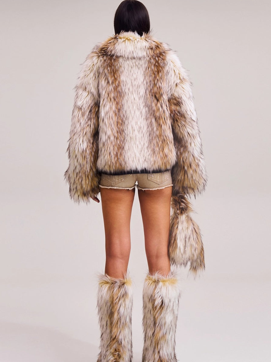 Arctic Cross Faux Fur Jacket