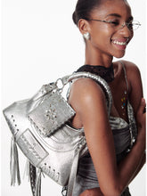 Tassel Metal Rivet Shoulder Underarm Bag - CHINASQUAD