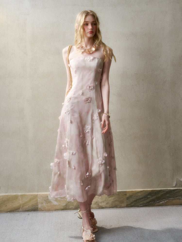 Romantic Moments in Pastel Island Long and Short Dress - CHINASQUAD