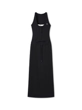 Contrast Color Fake Two-piece Waist Hollow Dress - CHINASQUAD