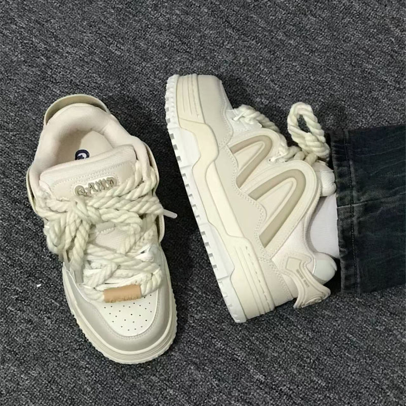 Off-white Chunky Casual Sneakers - CHINASQUAD