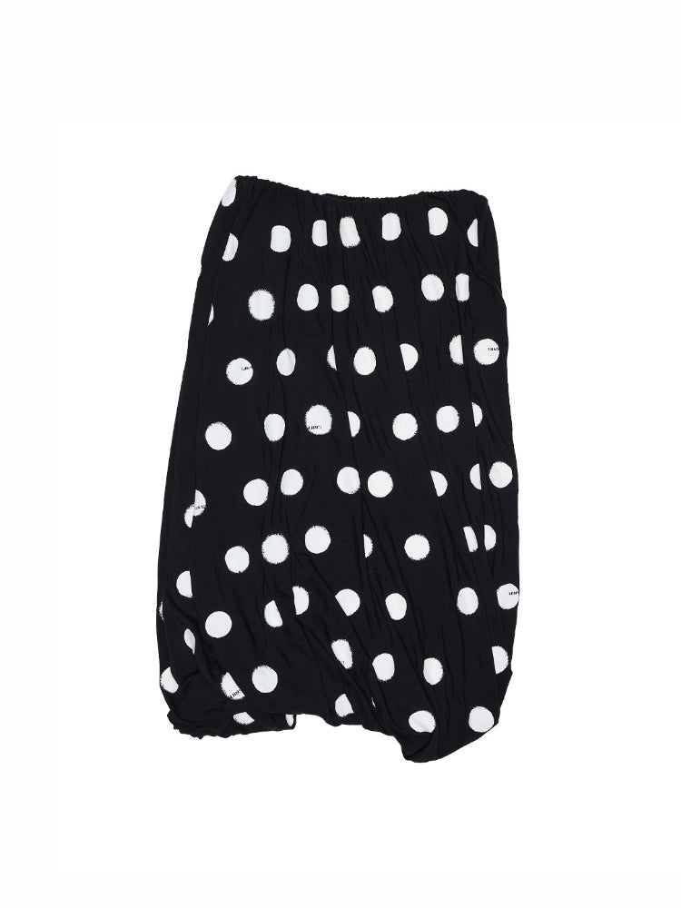Polka Dot Knot Midi Skirt