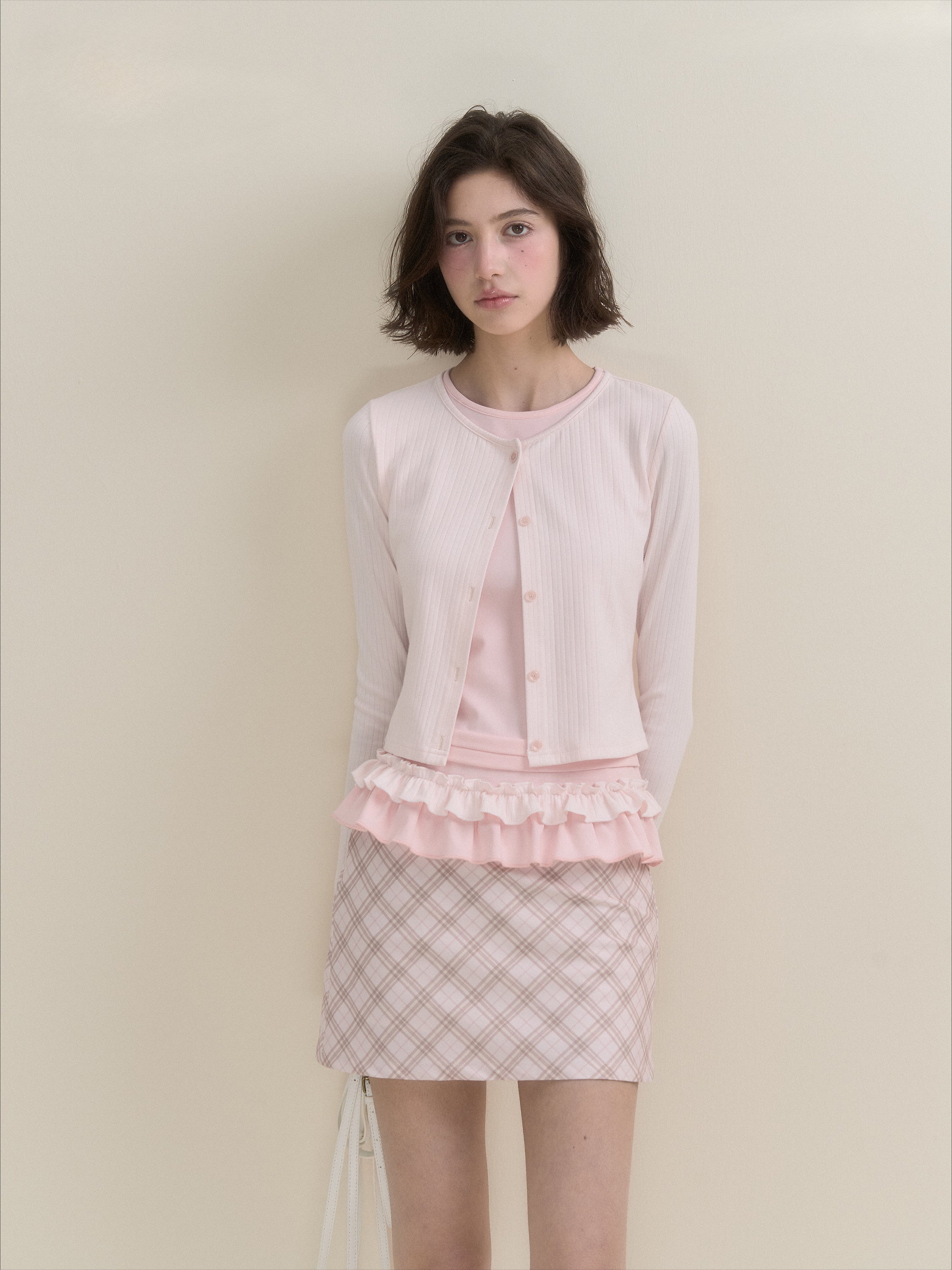 Fake Two-piece Ruffle Top - CHINASQUAD