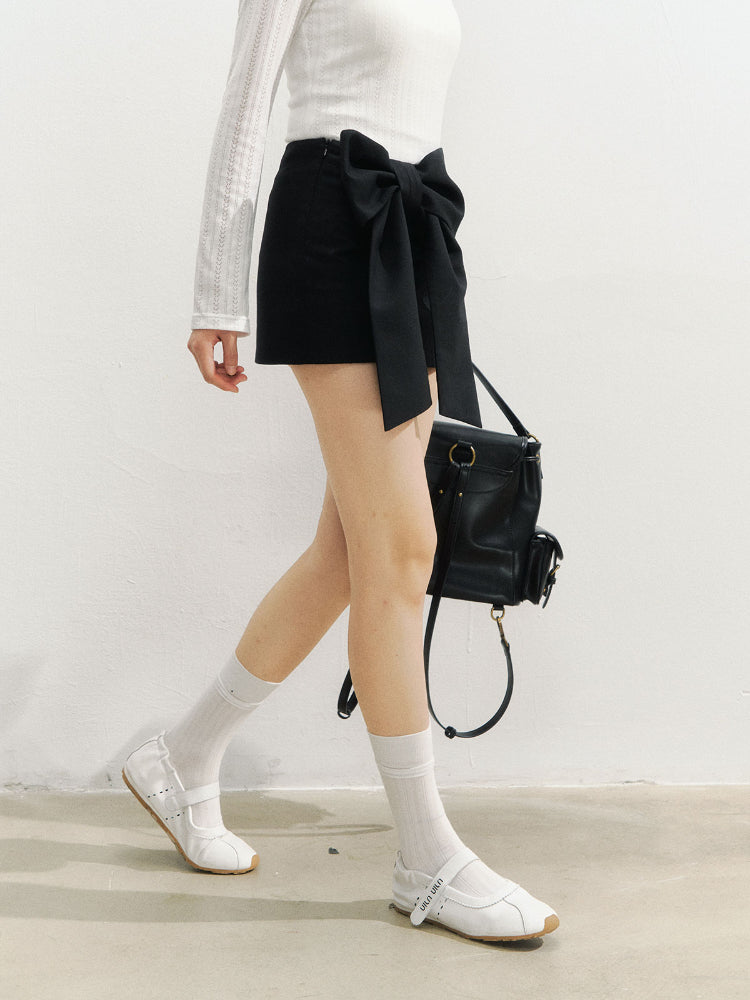 3D Bow Mini Skirt - CHINASQUAD
