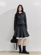 Preppy Style Lapel Suit Jacket & Skirt Set - CHINASQUAD