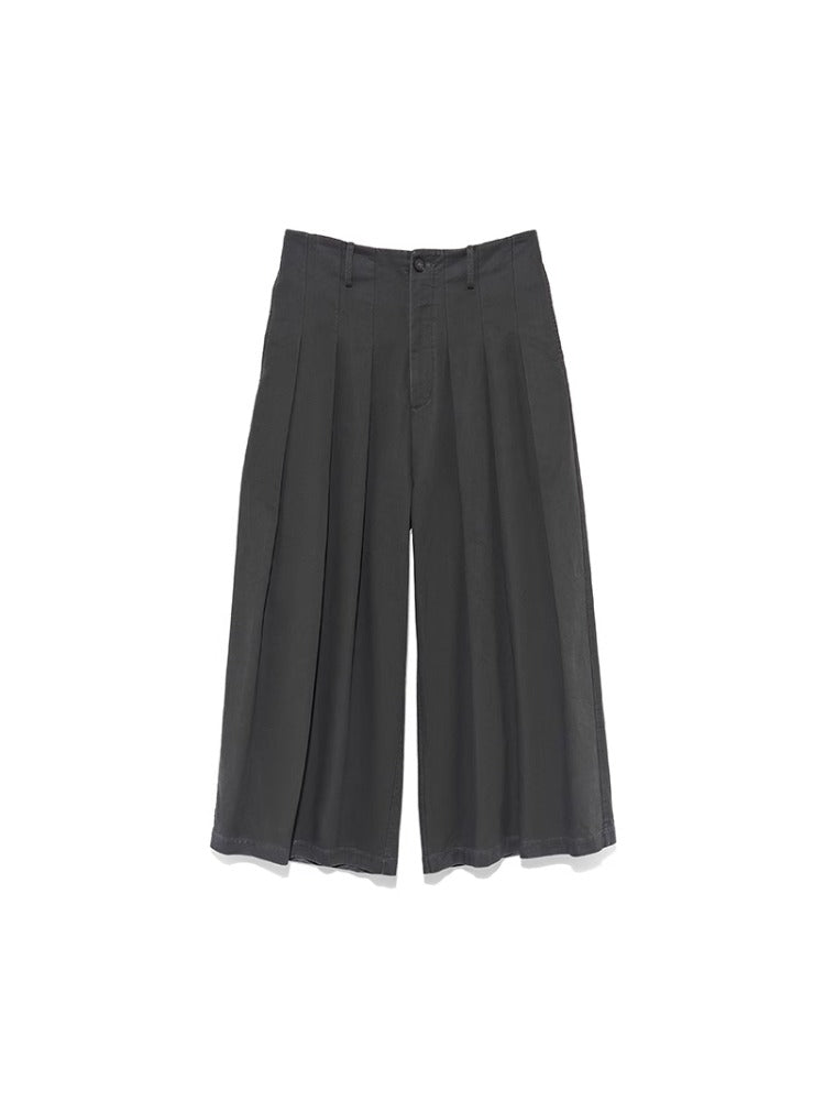Pleated Wide-Leg Pants - CHINASQUAD