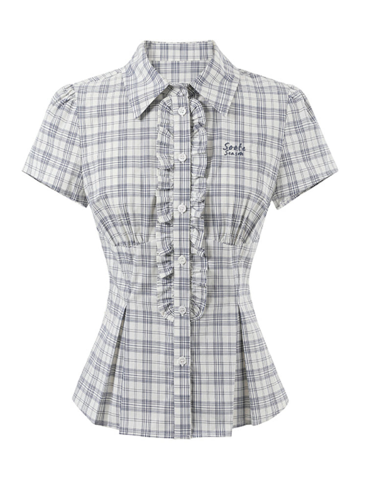 College - Style Slim Short - Sleeve Shirt - CHINASQUAD