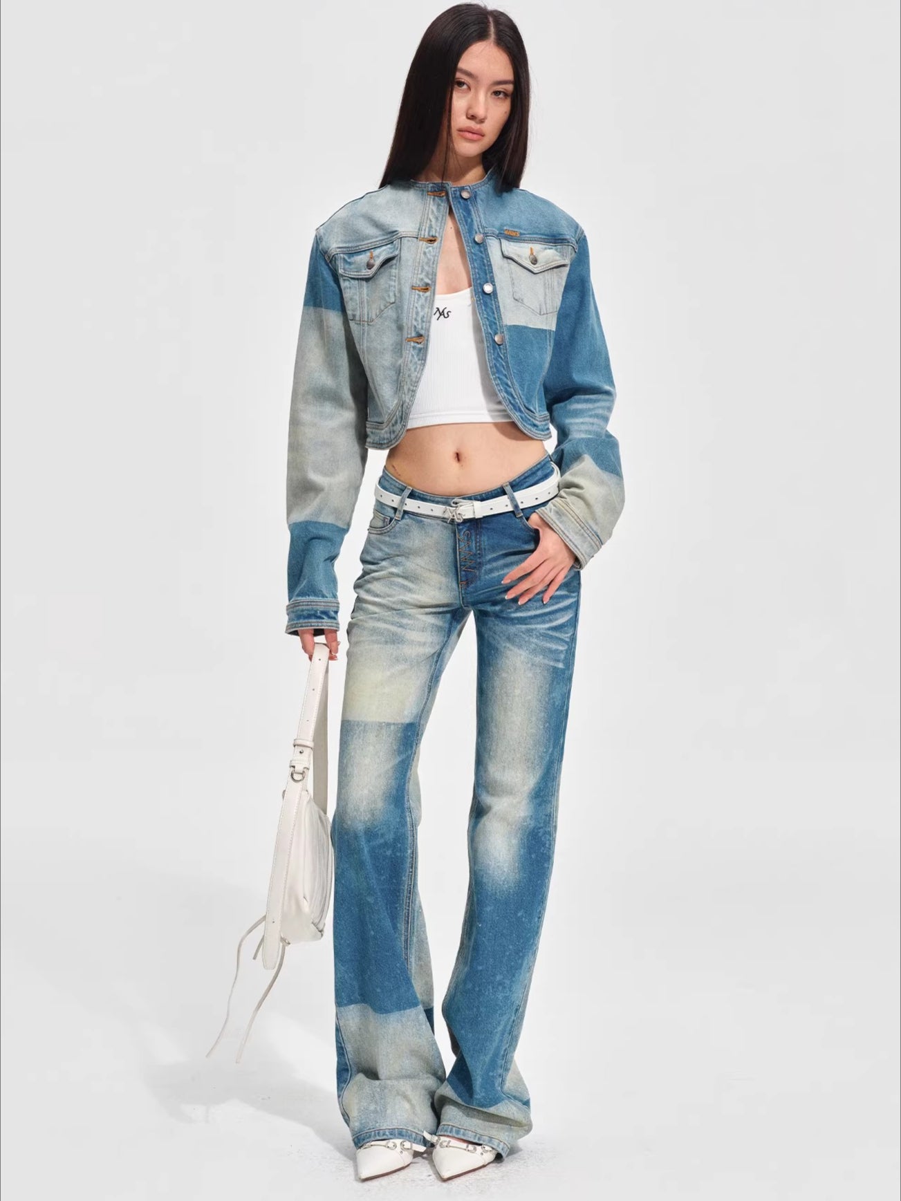 Straight-Leg Lyocell Denim Jeans