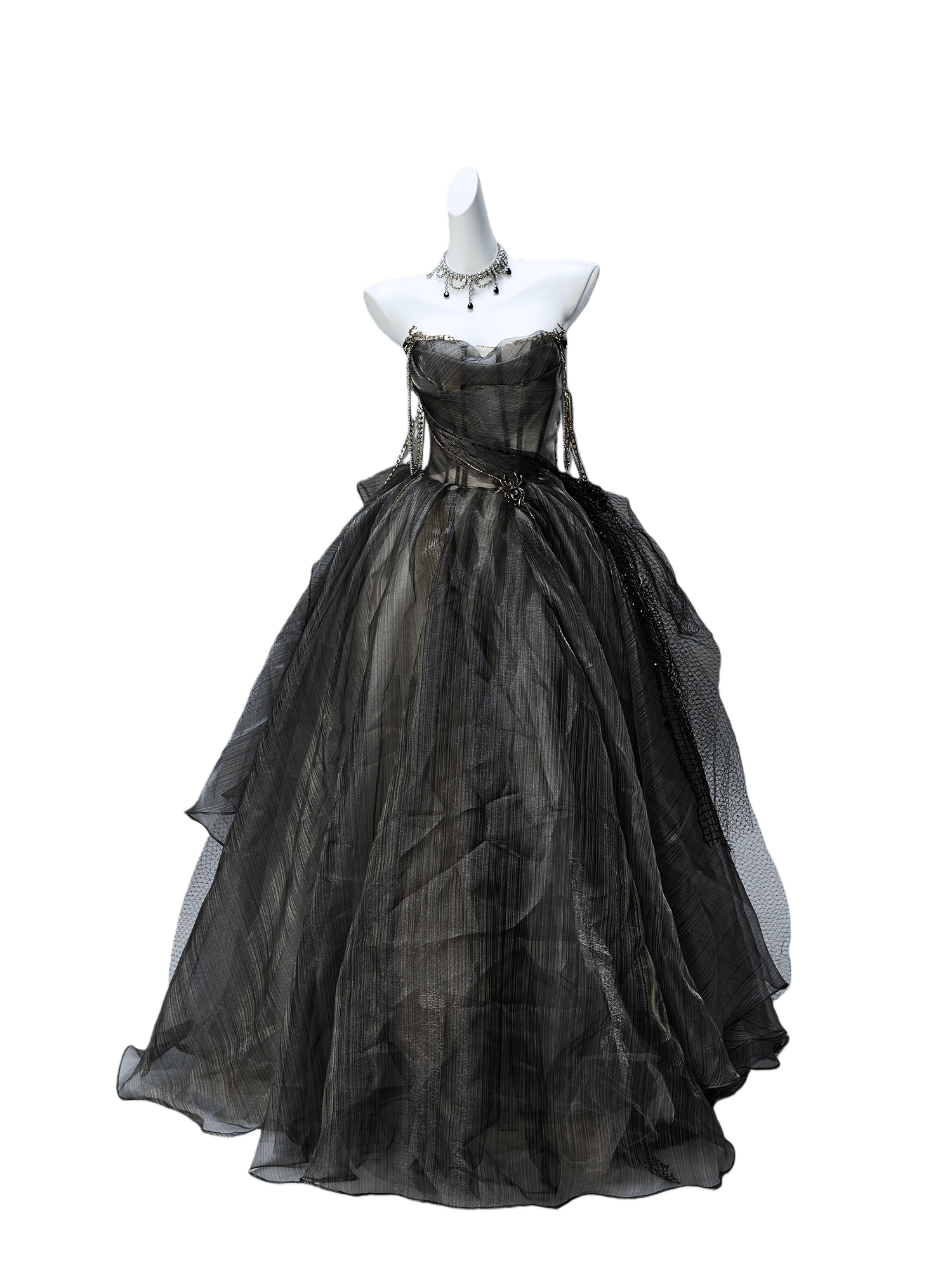 Arachnid Noir Couture Gown