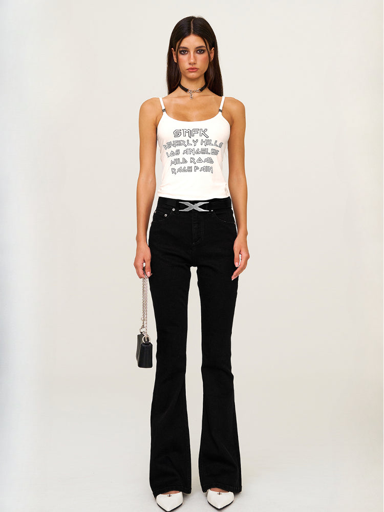 Cross-Flower All-Over Print Sports Camisole - CHINASQUAD