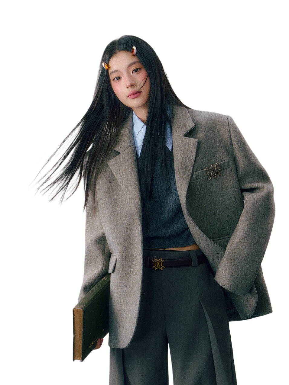 Academy Two-Tone Wool Blazer - CHINASQUAD