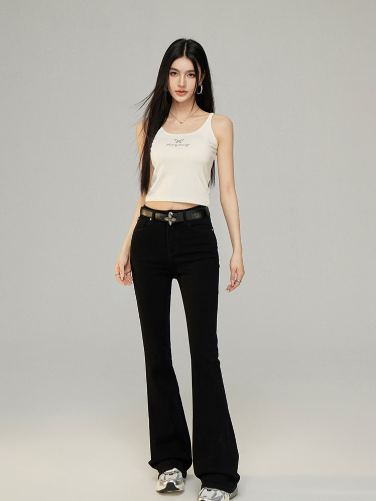 Sparkling Diamond Fine Strap Versatile Tank Top - CHINASQUAD