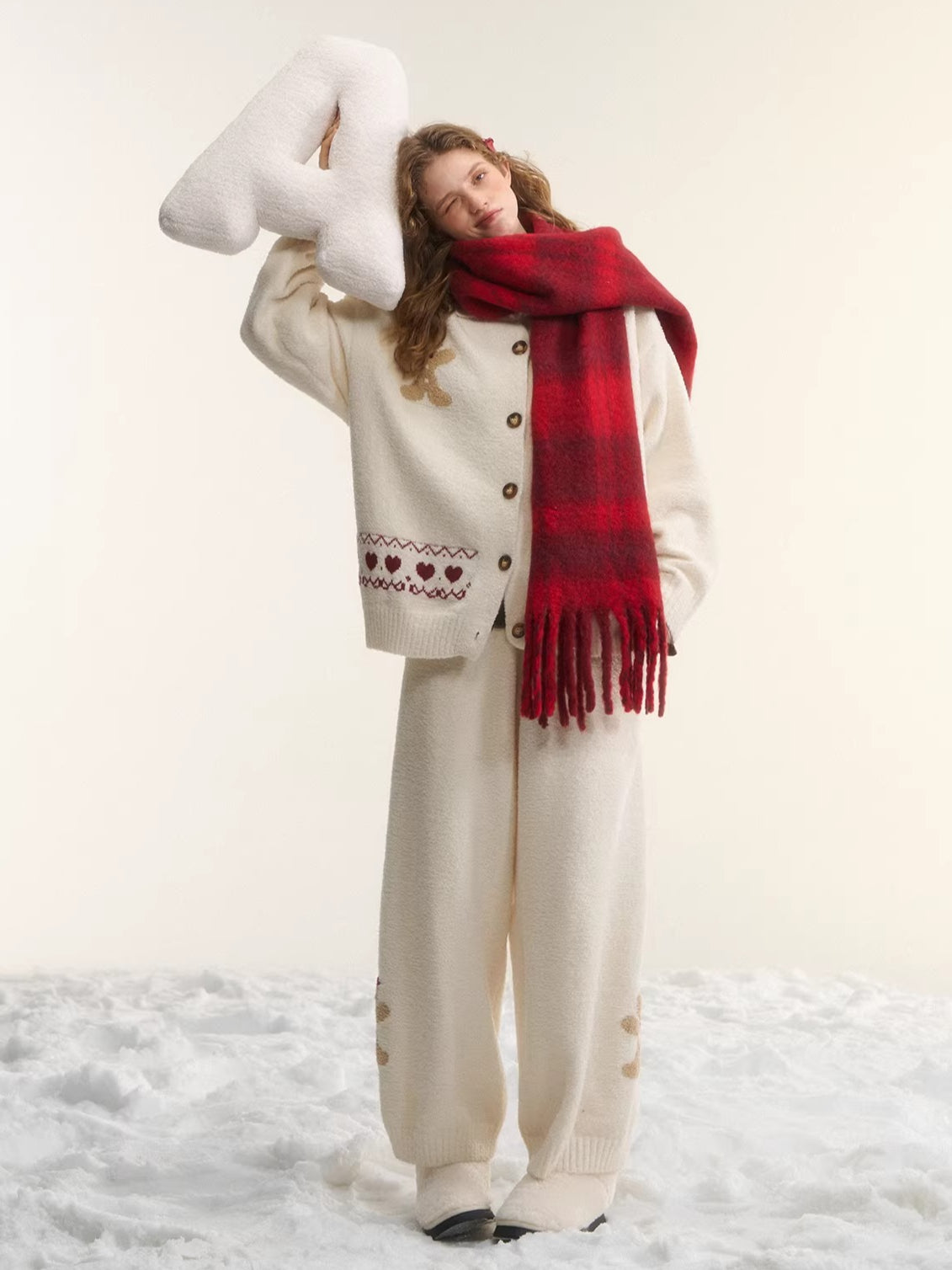 Gingerbread Knit Lounge Sweater & Pants Set