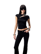 Knot-Pleated Slim-Fit Acetate T-shirt - CHINASQUAD