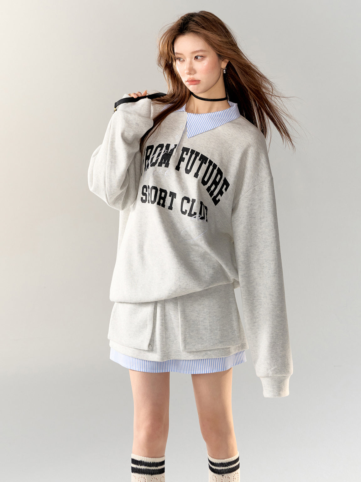 American College Style Sports Sweatshirt - CHINASQUAD