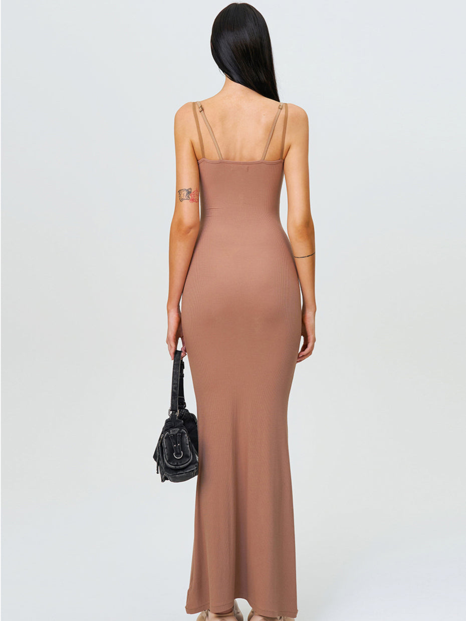 Compass Hug Slim Fit Long Dress - CHINASQUAD