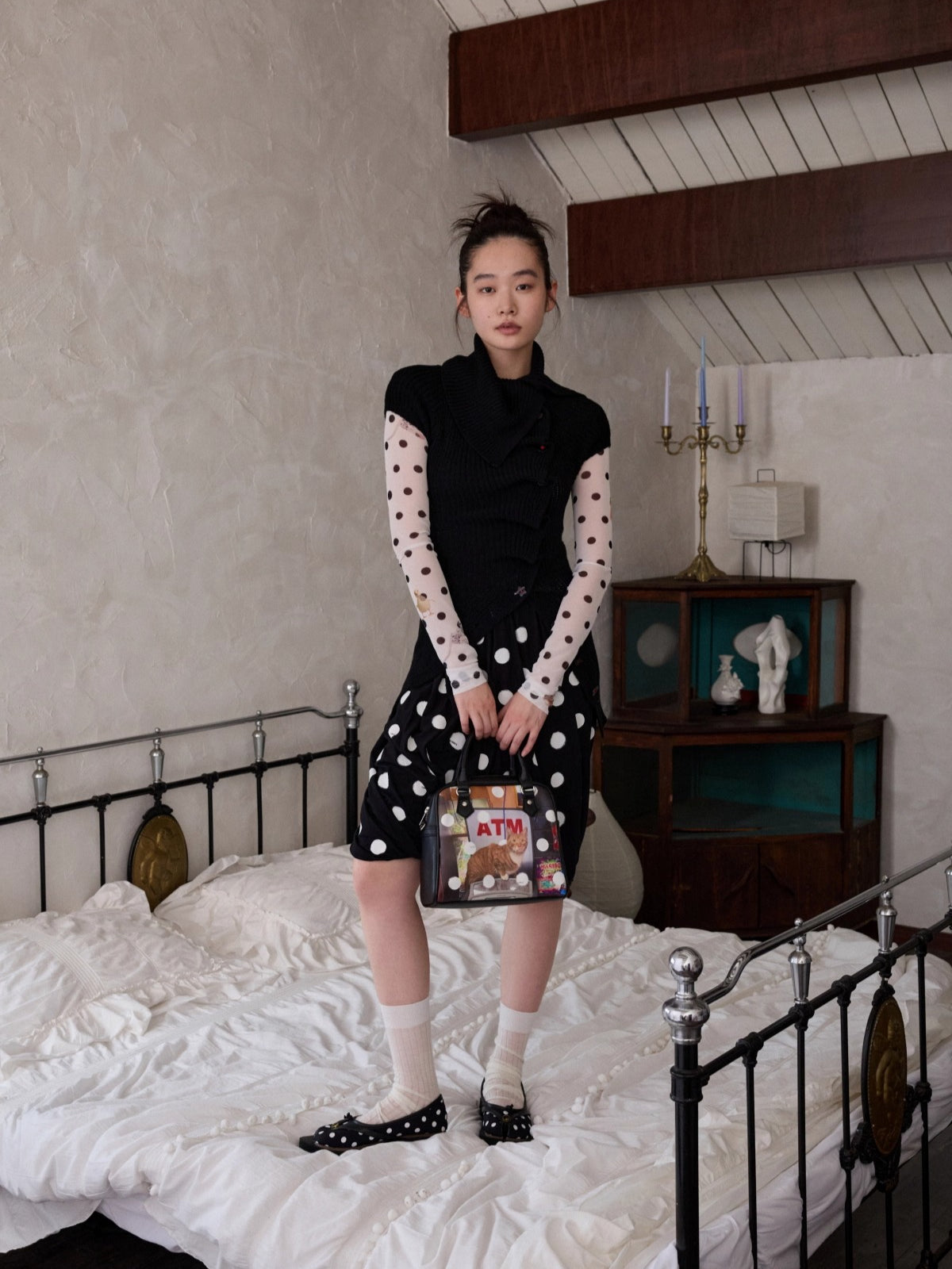 Asymmetric Neck Wool Blend Cardigan - CHINASQUAD