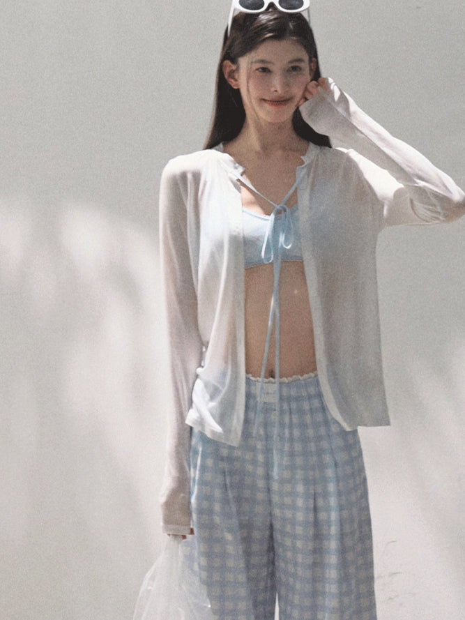 Tencel–Linen Relaxed Wide-Leg Pants