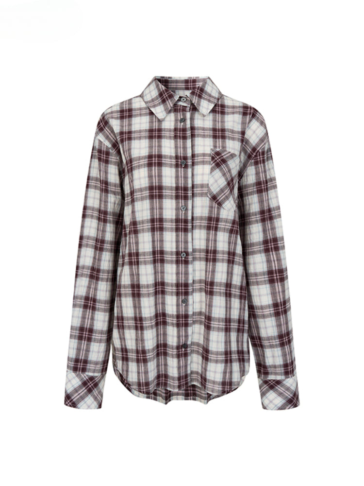 Plaid Design Shirt & Skirt Set - CHINASQUAD