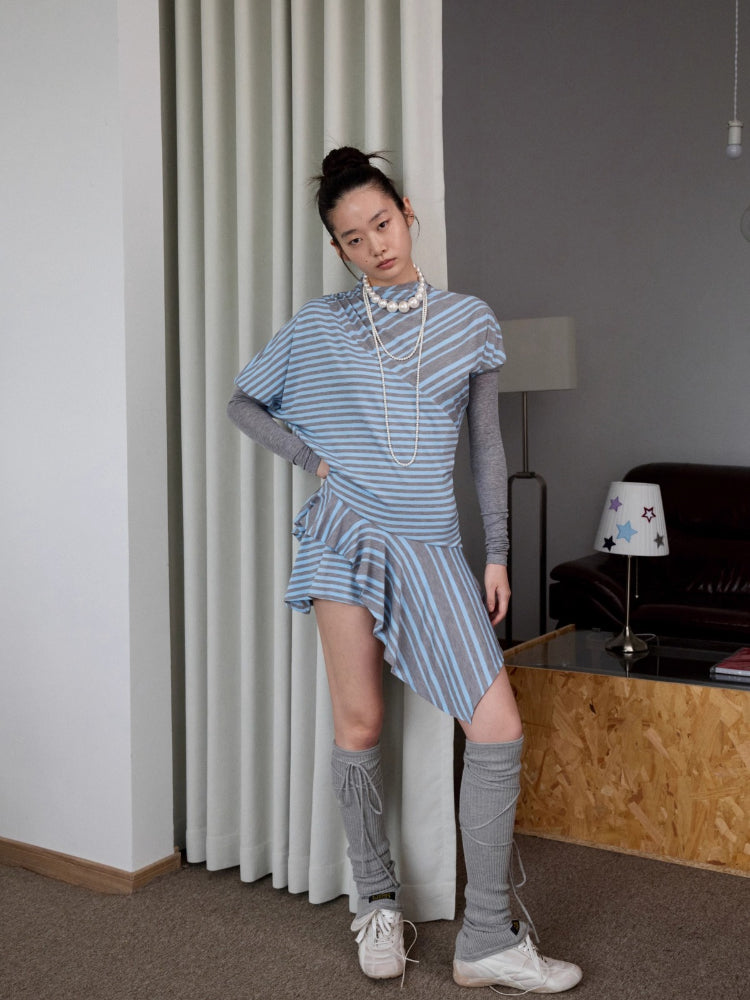Knitted Cross-Strap Leg Warmers