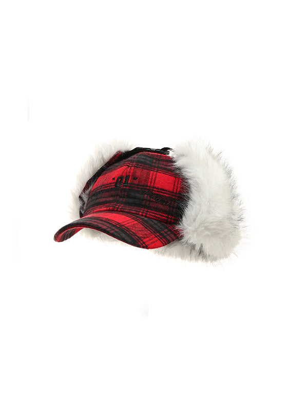 (Final Sale) Embroidered Fur Baseball Cap - CHINASQUAD
